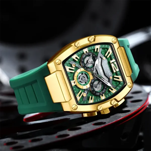 D-Ziner Men's Rubber Quartz Watch DZ-9051