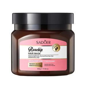 SADOER Rosehip Moisturizer Smoothness Hair Mask (500g) (Improve Split Ends, Dry and Perm Dye Hair, Smooth Shiny Hair)