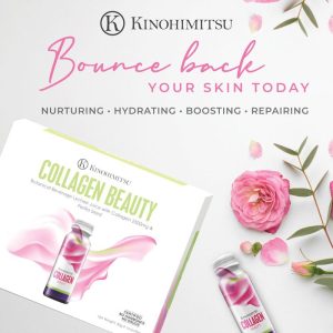 Kinohimitsu Collagen Beauty (Minuman Kolagen untuk Kecantikan Kulit dengan 2500mg Kolagen) * Lychee Jus* collagen watsons Supplement