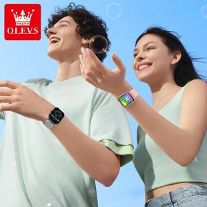 【Tawaran Baharu】Smart Watch 2025 Newest Unisex - IP67 Waterproof Fitness Tracker & Heart Rate Monitor - Full Touch Screen Sleek Rectangular Design - Call Alarm & Multiple Sports Modes - Ready Stock 8202 Smartwatch
