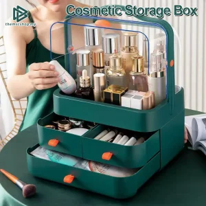 Kotak Penyimpanan Laci, Boleh Dilipat, untuk Barang Kemas dan Kosmetik, Kotak Penyimpanan Kecantikan