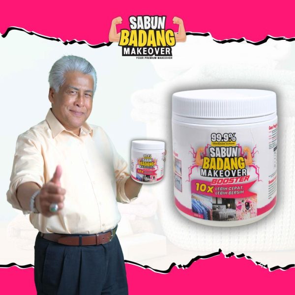 Sabun Badang Makeover Fabric Kerak Kuali kuning FREE SHIPPING