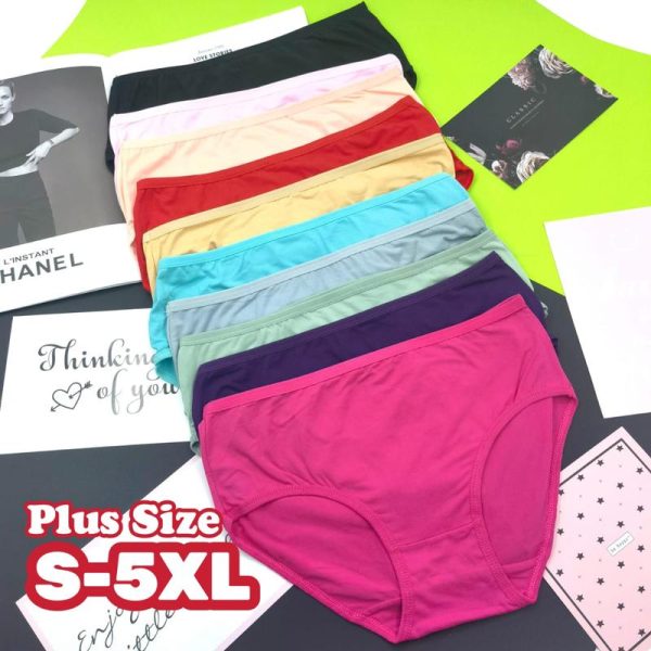 S-5XL Panties Women Plus Size Strechable Underwear Women Spender Women Seluar Dalam Wanita plus size panties