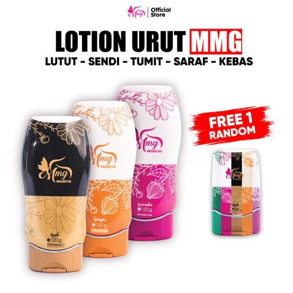 【3FREE1】 Minyak Urut Moden Aromatherapy MMG Massage Gel - Organic Massage Oil Body Care - Bebas Alkohol Organik Minyak Badan & Urut Wangi Koko