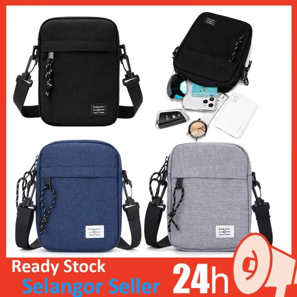 Ready Stock Sling Bag Man Bag Sling Lelaki Beg Lelaki Posh Bag Lelaki Canvas Mini Korean Slim Bags Tas Kecil Lelaki Sling Bag