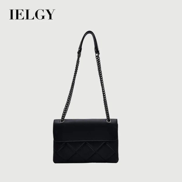 Beg Kecil, IELGY, Untuk Wanita, Reka Bentuk Rantai Lingge, Fesyen Baru, Gaya Korea, Serba guna, Satu Bahu, Beg Utusan, Beg Persegi Kecil, Sesuai untuk Selebriti Internet Kulit Bags