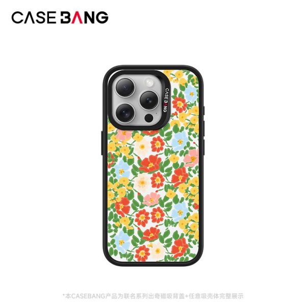 ImagiSnap - Bunga Laut oleh Siri Taman Rahsia, CASEBANG, Pengecasan Magnetik Magsafe, Disesuaikan untuk iPhone 13-16 dan Siri Samsung S24 / 24 + / 24U / 25U, Beg Udara Balut Penuh, Empat Penjuru, Tahan Kejutan