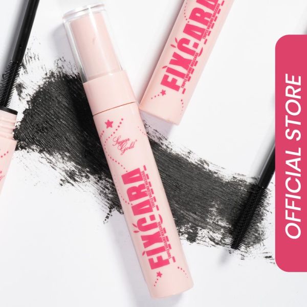 Sugar Gold X BellaPark Fixcara Triple Volume Maskara Mascara Waterproof Lashes Makeup Wand Bulu Mata