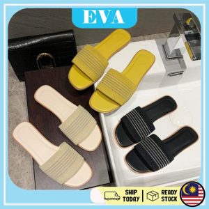 READY STOCK EVA Women's Sandals Flats Kasut Slip-on Kasut Casual Wanita Perempuan