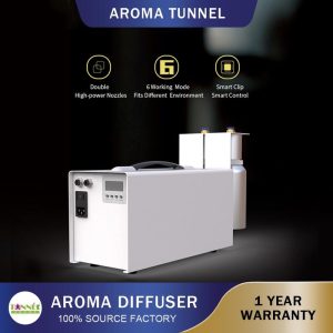 Purifier Terowong AROMA, Kapasiti 10L, 50000 kaki persegi, Muncung Berganda, Motor Tunggal, Sistem Perubatan, Sesuai untuk Aromaterapi, Boleh DIY, Muncung Besar, Mesin Pengabusan Aromaterapi Hitam Humidifiers