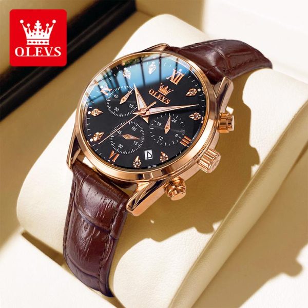 OLEVS Jam Tangan Wanita Original Kalis Air Tulen Fesyen Keluli Tahan Karat Jalur Baharu Pergerakan Kuarza Sesuai sebagai Hadiah Hari Jadi untuk Wanita Women Watches with Box L5523