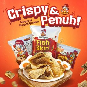 EaTake Salted Egg Fish Skin Snack Food Keropok Kulit Ikan Telur Masin 30g / 100g Crispy Fish Skin