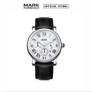 100% AuthenticJam Tangan Kuarza Lelaki, MARK FAIRWHALE, Fesyen, Ringkas, Elegan, Gaya Perniagaan, 5026 Watches
