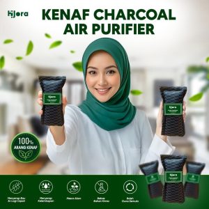 Penghapus Udara Karbon Hijora Arang KENAF - Menyerap Bau 3x Lebih Cepat - Purifier