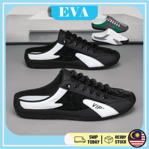 READY STOCK EVA Korean Fashion Half Slippers For Men Comfortable Loafer Shoes New Style Casual lazy Shoes Kasutexternal