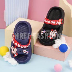 【THREE Fashion】2Tahun-9Tahun Kasut Budak Lelaki Boy Shoes Slippers children slippers Baby Shoes Boy Sandal Budak Kids L061 Grey