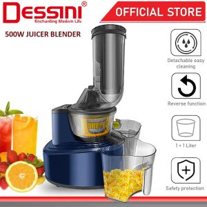 DESSINI ITALY Electric Citrus Fruit Juicer Squeezer Blender Grinder Chopper Mixer Miller Extractor Smoothie Pengisar