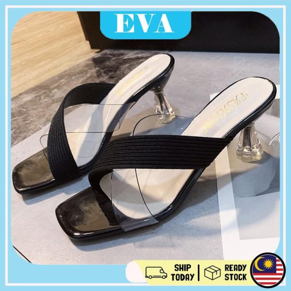 READY STOCK EVA Shoes High Heels Women's Fashion Kasut Wanita Shoes Perempuan Lady