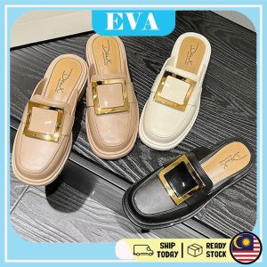 READY STOCK EVA Korean New Style Lady Oxfords Shoes Women's Flat Shoes Kasut Wanita Daily Shoes