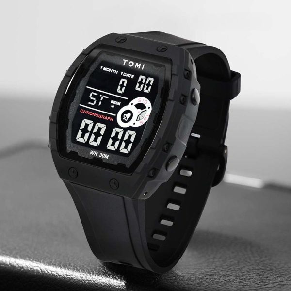 Jam Tangan Lelaki, POSHI, Gaya G Baharu, Kalis Kejutan, Kalis Air, Sesuai untuk Sukan, Untuk Lelaki dan Wanita, Elektronik LED Asal, Fesyen, Relo Digital