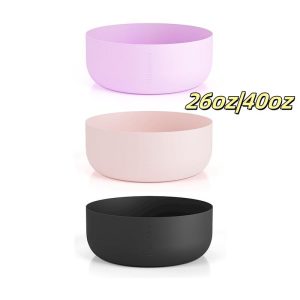 But Silikon, POWCAN, Sesuai untuk Tumbler 26 / 40 oz dengan Pemegang, Penutup Lengan Bawah Botol Air Pelindung, Penghantaran Tempatan, Reka Bentuk Jelas