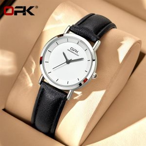 OPK Jam Tangan Wanita Pergelangan Tangan Untuk WanitaTali Kulit Authentik Kalis Air Asli Ultra-nipis Gaya Korea Watches L81-22 Rotundity Material logam+kulit dalam stok Warna berbilang Ada kotak Pejabat parti pemberian hadiah Garanti 1 tahun