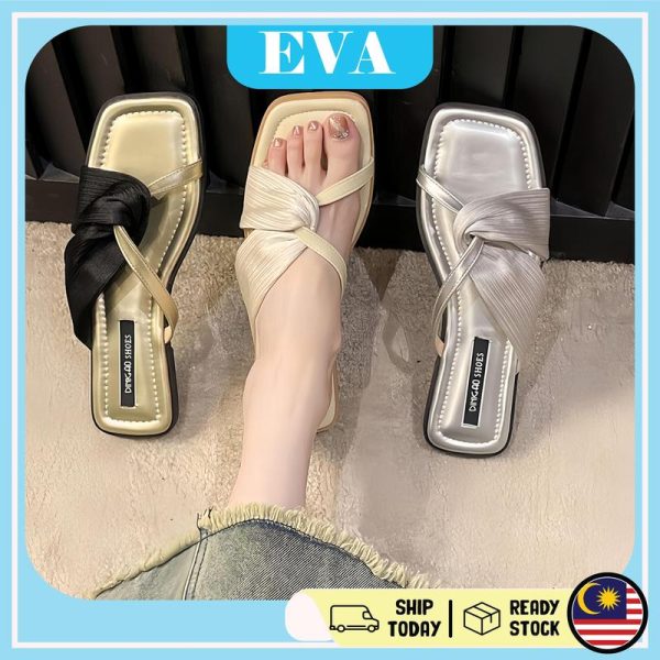 READY STOCK EVA Sandal Wanita Shoes Fashion Raya Women Sandals Cantik Selesa Soft Tapak Kasual Kasut Perempuan