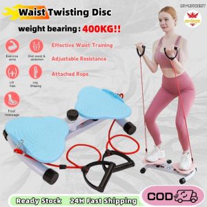 {MR-LINQM}SPORT turntable waist twisting machine waist twisting machine silent fitness equipment home weight loss fat burning slimming exercise muscle steel training （Senaman pinggang memulas peralatan kecergasan peralatan pelangsingan） fitness Ramadhan