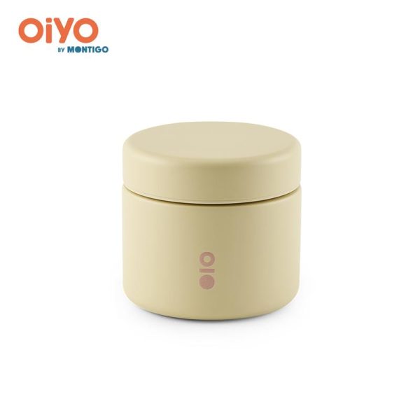 OiYO Snack Pod (280ml/9.4oz) - Durable Stainless Steel, Temperature Retention, Leakproof, Non-slip rubber feet