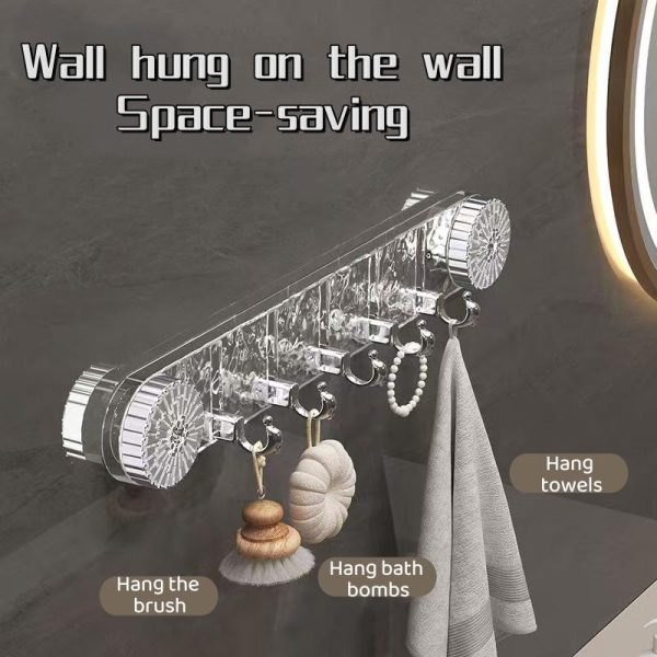 Suction Cup Hook Bathroom Toilet Wall Traceless Sticky Hook