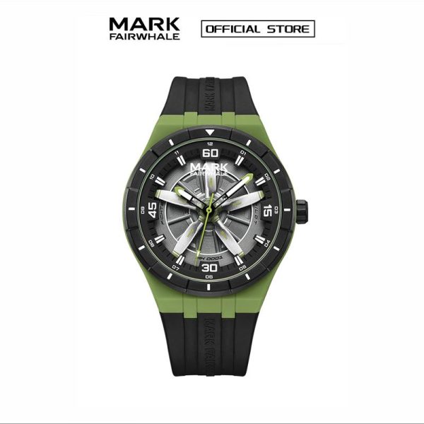 【100% Authentic】Jam Tangan Kuarza Lelaki, Mark Fairwhale, "Reka Bentuk Siri Aviator", Fesyen Kreatif, Reka Bentuk Dail Baling-Baling, Berkilau, Kalis Air, FW-5050, Gaya Personaliti Sejuk Watches