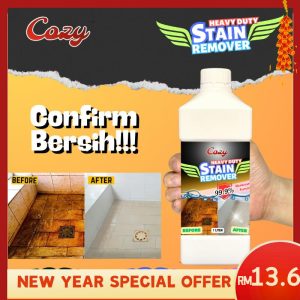 Cozy Powerful Stain Remover - Menanggalkan minyak, air kencing, karat, kotoran, simen dan pelbagai kotoran dengan berkes Vinyl magic clean big plus cuci sabun lantai