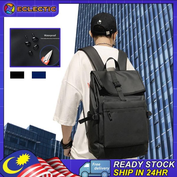 Bag Pack Beg Sekolah Laptop Backpack Multiple Compartments With Large Capacity Travel Backpack Beg Galas Black