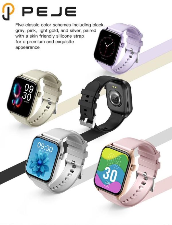 Jam Tangan Pintar, PEJE, Z145, Kalis Air IP68, Skrin Definisi Tinggi 1.83-inci, Panggilan Bluetooth, 100 + Mod Sukan, Permainan terbina dalam, Suara AI