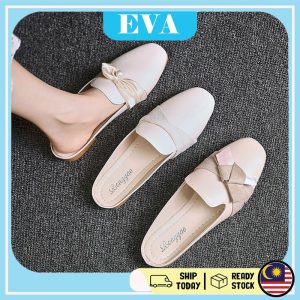 READY STOCK EVA Shoes Flat Women Lazy Slip-On Slippers Flat Heel Kasut Fashion Perempuan Wanita