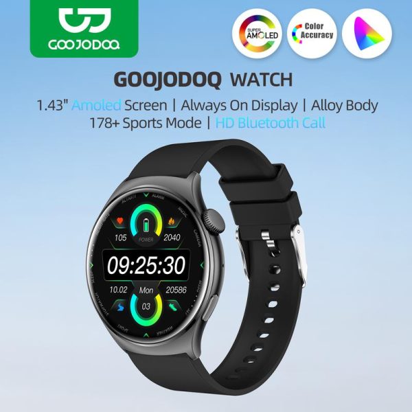 【GOOJODOQ】2024 New HD Large Screen Health Sports Multi-function Bluetooth Mobile Phone Smart Watch Model FB027
