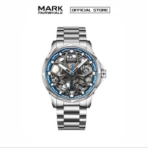 【100% Authentic】Jam Tangan Mekanikal Automatik Lelaki, Mark Fairwhale, Kalis Air, Fesyen, Tali Keluli, FW-6800, Jam Tangan Watches