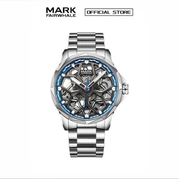 【100% Authentic】Jam Tangan Mekanikal Automatik Lelaki, Mark Fairwhale, Kalis Air, Fesyen, Tali Keluli, FW-6800, Jam Tangan Watches