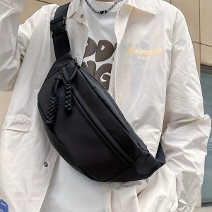 Men New Style Chest Bag Small Shoulder Bag Shoulder Bag Men's Backpack Men's Messenger Bag Sports Lightweight Trendy Waist Bag