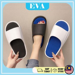 READY STOCK EVA Shoes Double Color Matching Selipar Soft Kasut Slippe Women Men Unisex Slippers Man Wanita Perempuan