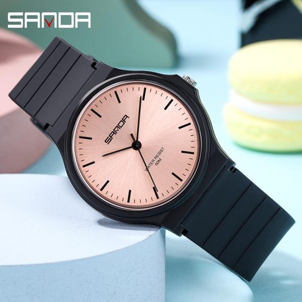 Jam Tangan Digital Wanita Kalis Air, AW24 SANDA 6010, Fesyen, Jam Tangan Kuarza Sukan, untuk Wanita