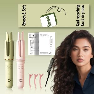 MH 32mm automatic hair curler, Penggelek Seramik Berputar, Gelombang Besar, Haba Pantas selama 60 Minit, penggulung rambut,Ion Negatif, Sesuai untuk Pelbagai Gaya Rambut, automatic hair curler, curling irons, Pengeriting Rambut Automatik
