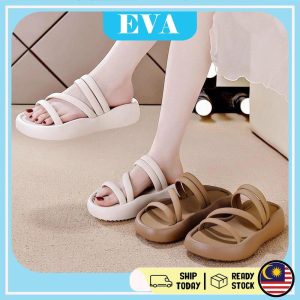 READY STOCK EVA Sandals Women Kasut Wanita Shoes Perempuan Casual Fashion Flip Flops Sandal