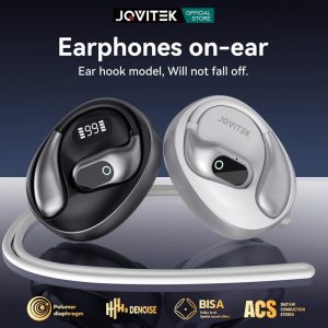 JQVITEK EP99E Open-Ear Bluetooth 5.4 Headset – Wireless Sport Earbuds with Noise Reduction & Mic Bass Boosted
