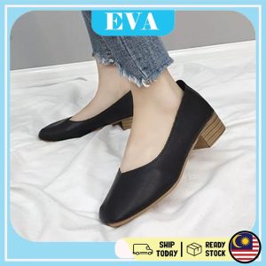 READY STOCK EVA Lady High Heels Sandals Kasut Tinggi Perempuan Simple Shoes Wanita Women