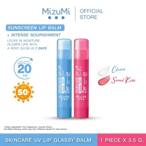 [BEST DEALS] MizuMi Moisture Sunscreen SPF50++++ Lip Balm 3.5g Intensive Care For Pink Lips in 7 Days Glossy