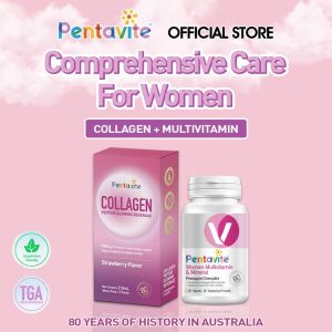 [Comprehensive Care for Women] (Collagen Peptide Glowing + Women's Multivitamin) Reduces signs of aging & Maintain healthy skin)