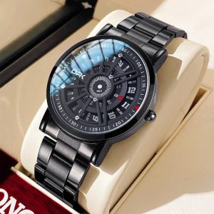 OPK Jam Tangan Kalis Air Tali Kulit 2024 Fesyen dan Tahan Lama Tali Lelaki Tali Keluli Tahan Karat Men Watches 8126 Rotundity Bahan logam dalam stok Banyak warna Pejabat parti pemberian hadiah Garanti 1 tahun