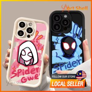Phone Case Graffiti Spider-Man For iphone 11 12 13 14 15 Pro Max Casing silicone xr xs Max 7 8 Plus 11Pro 13Plus Protection Mobile