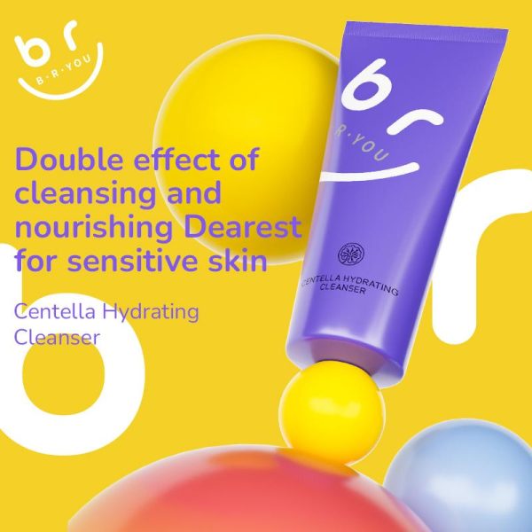 B.R.YOU Centella Asiatica Moisturizing Cleanser Pembersihan lembut Menghidrat dan melembapkan Sesuai untuk kulit berminyak, kulit kombinasi dan kulit sensitif Facial Skincare Wajah